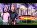 Download Lagu JUMPING ON A TRAMPOLINE IN A STORM