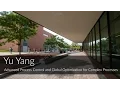 Yu Yang Advanced Process Control and Global Optimization for Complex Processes