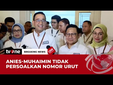 Pasangan AMIN Tak Persoalkan soal Nomor Urut di Pilpres