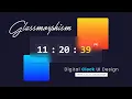 Glassmorphism Digital Clock UI Design Html CSS Vanilla Javascript LearnCodeWithAmit