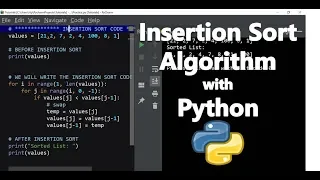 InsertionSort Algorithm Explained With Python Implementation