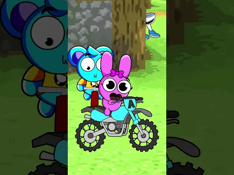 SKY INFLA SU BICICLETA 😎 - Dibujos animados de Sky Minecraft #shorts #animation