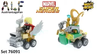 Lego Super Heroes 76091 Mighty Micros Thor vs Loki - Lego Speed Build Review