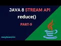 Java 8 Stream API Terminal operation examples reduce method Stream reduce