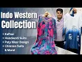 IndoWestern Party Wear Collection 2025 Designer Suits Kaftans Suits - Izel Fashion Store Delhi