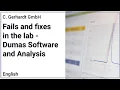 Fails Fixes in the lab - Step-by-step Dumas analysis