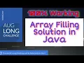 Codechef Array Filling Solutions java 100 Working August Long Challenge Do not Forget Subscribe