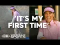Aussie weather girl tries golf Wide World of Sports
