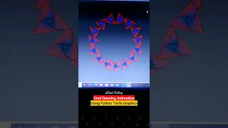 Cool Dancing Animation using Python Turtle Graphics - 2 Wait for end VastCoding