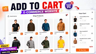 How To Create Add To Cart Shopping Using HTML CSS And JavaScript Shopping Cart In JavaScript