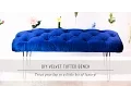 DIY Velvet Tufted Bench Home Decor Tutorial Interior Design Mr Kate
