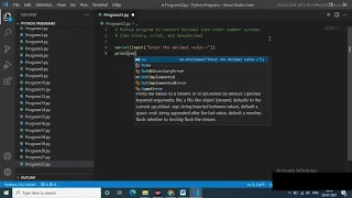 Python Program to Convert Decimal to Binary Octal and Hexadecimal