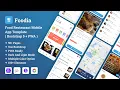 Foodia - Food Restaurant Mobile App Template Bootstrap 5 PWA