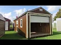 Custom 12X30 Derksen Garage at Big W s Portable Buildings in Lafayette Louisiana