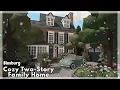 BLOXBURG Cozy 2-Story Family Home Speedbuild Roblox House Build