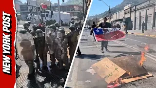 Violent Clash Erupts During Chile Coup Anniversary March