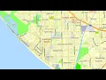Los Angeles California US editable layered PDF Vector Map