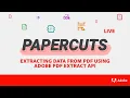 Extracting data from PDFs using Adobe PDF Extract API Paper Clips
