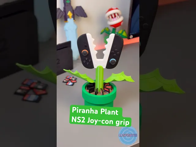 Piranha Plant – NS2 Joy-Con Grip & Game Holder video thumbnail