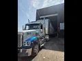 Semi driver POV hood view
