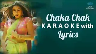 chaka chak karaoke with lyrics shreya ghoshal atrangi re sara ali khan a r rahman irshad k