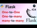 Complete Flask Relationships Tutorial One-to-One One-to-Many Many-to-Many in Hindi
