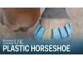 Lagu A plastic horseshoe can clip on and off