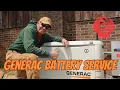 Generac Battery Service Inspect Battery maintenance interval reached