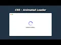 Create a Beautiful CSS Loader Spinner No JavaScript Needed