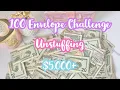 100 ENVELOPE CHALLENGE Unstuffing Over 5000 Saved Giveaway