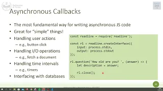 WA1-2023-L07 Asynchronous Programming Promises and interfacing with SQLite