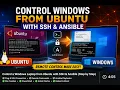 Control Windows from Ubuntu with SSH Ansible Remote Automation