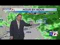 WPRI 12 Weather Forecast for 26 Warm inland again with scattered showers today