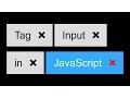TAGS INPUT in JavaScript