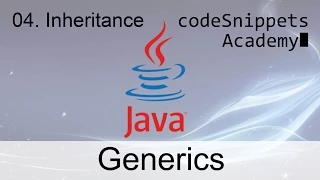 Java Generics 04 Generic Inheritance