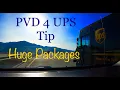 UPS Seasonal Support Driver PVD tip 4 Huge Package Handling