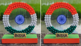 🇮🇳 DIY Independence Day Craft | Beautiful Indian Flag Decoration | Easy Tricolor Craft
