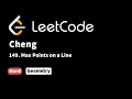 LeetCode 149 Max Points on a Line