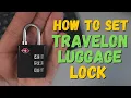 How To Set Luggage Lock - Travelon 3-Dial TSA Approved Travel Lock