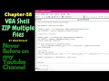 VBA Shell - Zip Multiple Files How to Zip Multiple Files using VBA Compress Files Using VBA