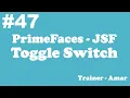 PrimeFaces - JSF Tutorial Toggle Switch in PrimeFaces using Netbeans IDE Part-47