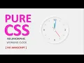 Pure CSS Working Nuemorphic Clock No Javascript