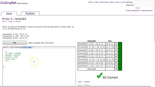 Codingbat - reverse3 Java