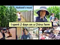Husband's mausi invited us to her farmhouse | Rural Chinese food, farm, animals and crops