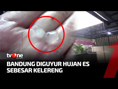 Waduh! Bandung Hujan Es Sebesar Kelereng