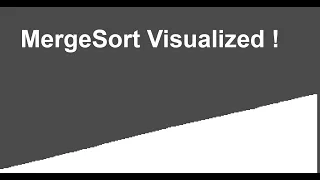 Programm and Visualize Merge Sort Algorithm Java Tutorial