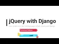 Django get comment without page refresh using jQuery Ajax