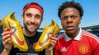i surprised ishowspeed with ronaldo football boots