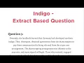 Indigo Class 12 Extracts MULTIPLE CHOICE QUESTIONS - English Abaca