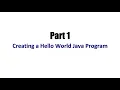 Title Java Tutorial for Beginners Part 1 Creating Your First Program - Hello World